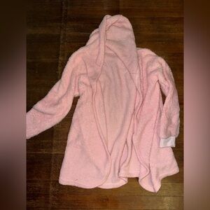 Pink sherpa cardigan/cover up/snuggle